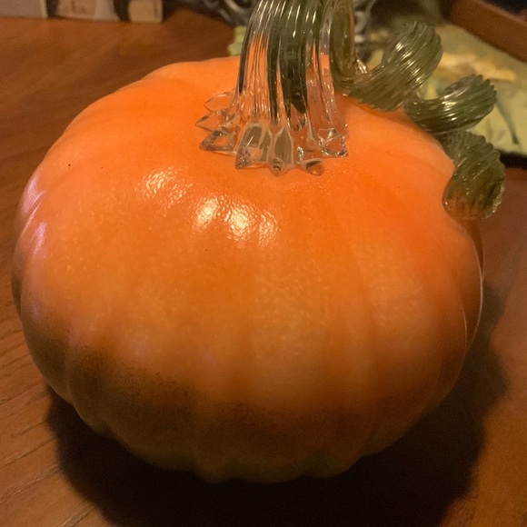 Lenox Art Glass Pumpkin New in Box - Picture 2 of 6